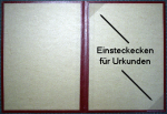 Urkundenmappen in Kunstleder mit Goldkordel für A3 Urkunden.